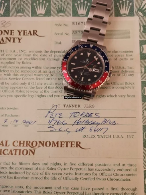 Offering Replica Rolex Gmt-master II 16710 Caliber 3185 Automatic Movement 40mm Steel Case Mens/unisex Watch - Image 7