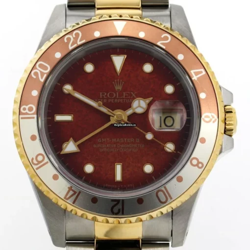 Amazing Replica Rolex Gmt-master II 16713 Automatic Movement 40mm Gold/steel Case Watch - Image 3
