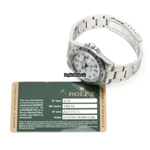 Superior Fake Rolex Explorer II 16570 Caliber 3185 Automatic Movement 40mm Steel Case Watch - Image 5