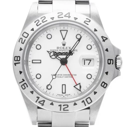 Superior Fake Rolex Explorer II 16570 Caliber 3185 Automatic Movement 40mm Steel Case Watch - Image 6