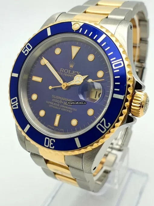 Amazing Fake Rolex Submariner Date 16613 Caliber 3135 Automatic Movement 40mm Gold/steel Case Mens/unisex Watch - Image 4