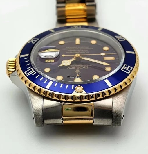 Amazing Fake Rolex Submariner Date 16613 Caliber 3135 Automatic Movement 40mm Gold/steel Case Mens/unisex Watch - Image 8