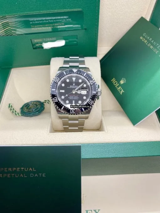 Incredible Fake Rolex Sea-dweller 126600 Caliber 3235 Automatic Movement 43mm Steel Case Mens/unisex Watch - Image 5