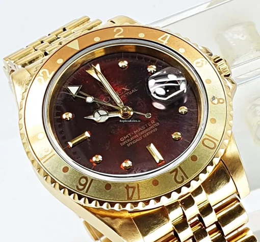 Incredible Replica Rolex Gmt-master 16758 Caliber 3075 Automatic Movement 40mm Yellow Gold Case Mens/unisex Watch - Image 2