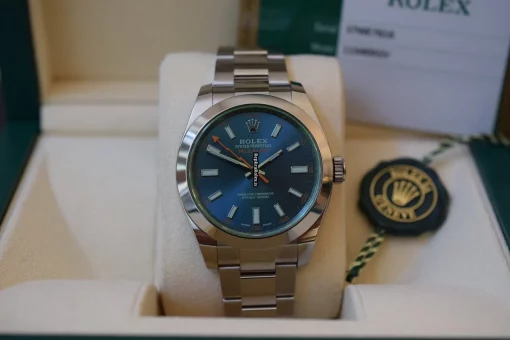 Neat Replica Rolex Milgauss 116400gv Caliber 3131 Automatic Movement 40mm Steel Case Mens/unisex Watch