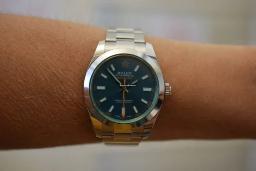 Neat Replica Rolex Milgauss 116400gv Caliber 3131 Automatic Movement 40mm Steel Case Mens/unisex Watch - Image 3