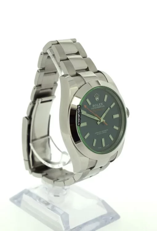 Neat Replica Rolex Milgauss 116400gv Caliber 3131 Automatic Movement 40mm Steel Case Mens/unisex Watch - Image 5