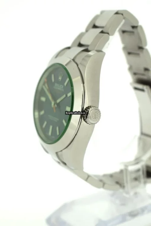 Neat Replica Rolex Milgauss 116400gv Caliber 3131 Automatic Movement 40mm Steel Case Mens/unisex Watch - Image 6