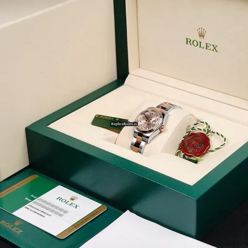 Exquisite Fake Rolex Lady-datejust 179171 Automatic Movement 26mm Steel Case Womens Watch - Image 14