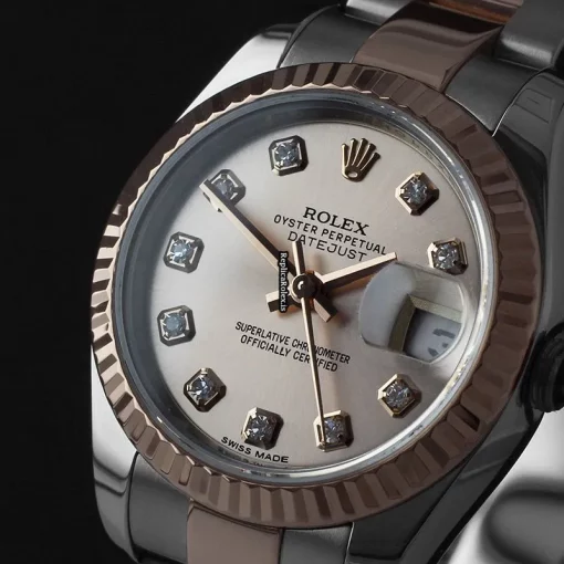 Exquisite Fake Rolex Lady-datejust 179171 Automatic Movement 26mm Steel Case Womens Watch - Image 2