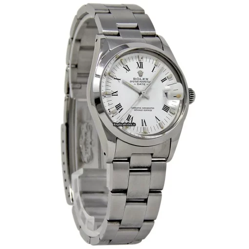 Perfect Replicas Rolex Oyster Perpetual Date 15000 Automatic Movement 34mm Steel Case Womens Watch - Image 5