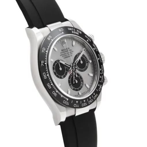 Nice Replica Rolex Daytona 116519ln Caliber 4130 Automatic Movement 40mm White Gold Case Watch - Image 3
