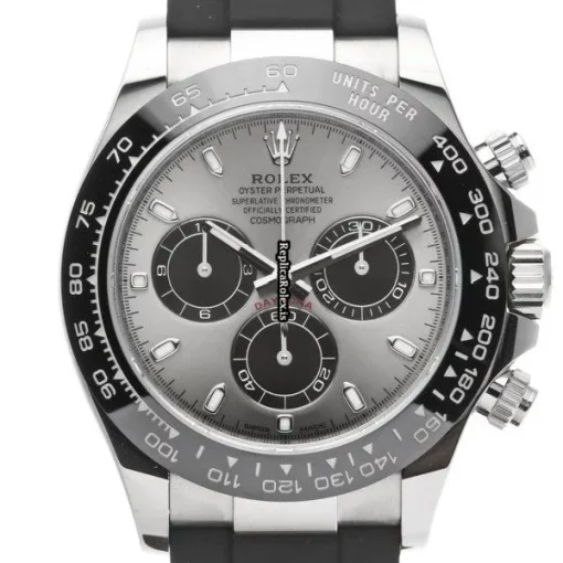 Nice Replica Rolex Daytona 116519ln Caliber 4130 Automatic Movement 40mm White Gold Case Watch - Image 6
