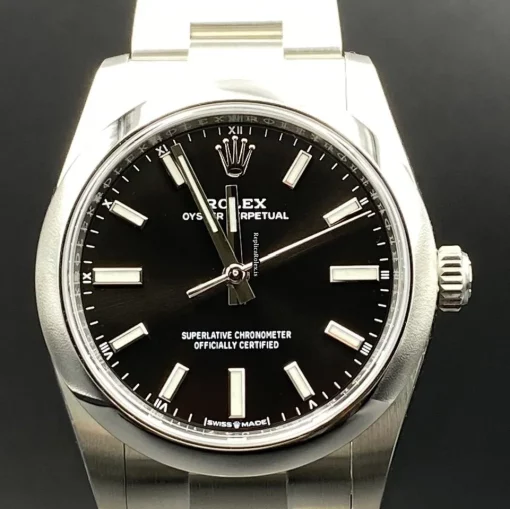 Amazing Replica Rolex Oyster Perpetual 34 124200 Caliber 2232 Automatic Movement 34mm Steel Case Mens/unisex Watch