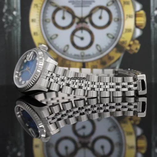 Durable Replica Rolex Lady-datejust 69174 Caliber 2135 Automatic Movement 26mm Steel Case Womens Watch - Image 9