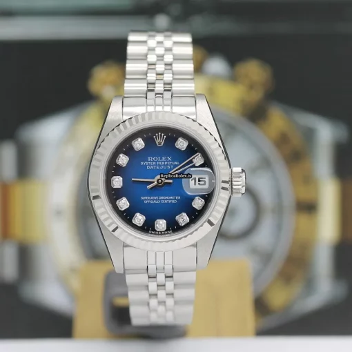 Durable Replica Rolex Lady-datejust 69174 Caliber 2135 Automatic Movement 26mm Steel Case Womens Watch - Image 2