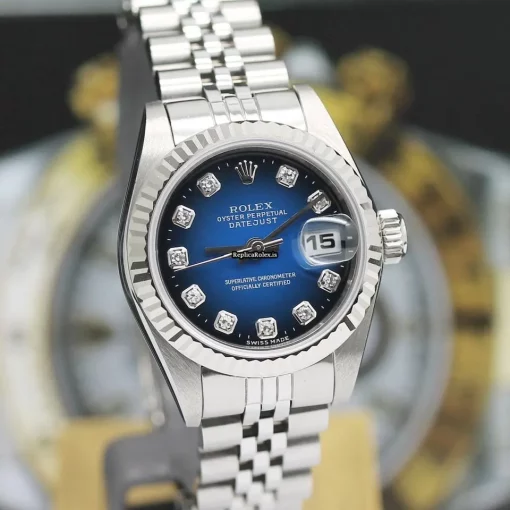 Durable Replica Rolex Lady-datejust 69174 Caliber 2135 Automatic Movement 26mm Steel Case Womens Watch - Image 5