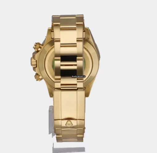 Discount Replica Rolex Daytona 116528 Caliber 4130 Automatic Movement 40mm Yellow Gold Case Mens/unisex Watch - Image 10
