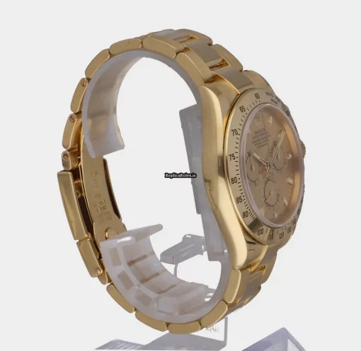 Discount Replica Rolex Daytona 116528 Caliber 4130 Automatic Movement 40mm Yellow Gold Case Mens/unisex Watch - Image 14
