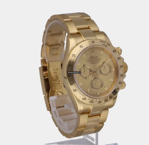 Discount Replica Rolex Daytona 116528 Caliber 4130 Automatic Movement 40mm Yellow Gold Case Mens/unisex Watch - Image 15