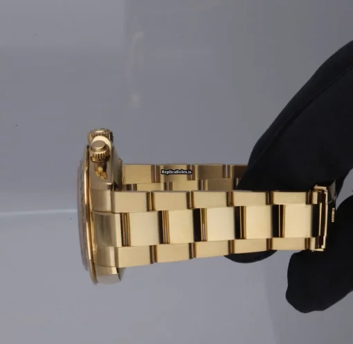 Discount Replica Rolex Daytona 116528 Caliber 4130 Automatic Movement 40mm Yellow Gold Case Mens/unisex Watch - Image 2