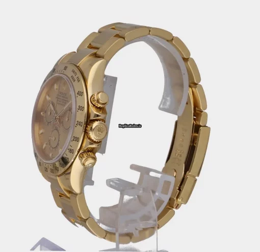 Discount Replica Rolex Daytona 116528 Caliber 4130 Automatic Movement 40mm Yellow Gold Case Mens/unisex Watch - Image 6