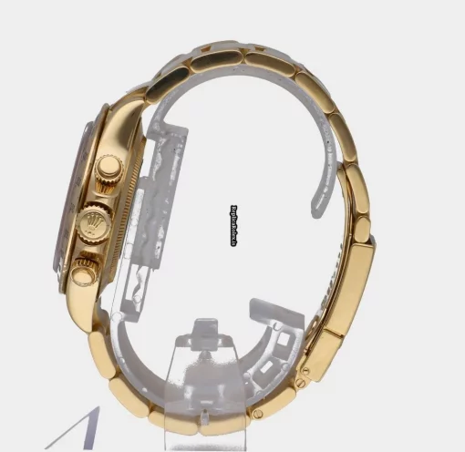 Discount Replica Rolex Daytona 116528 Caliber 4130 Automatic Movement 40mm Yellow Gold Case Mens/unisex Watch - Image 7