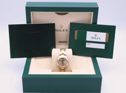 Lovely Fake Rolex Lady-datejust 279163 Automatic Movement 28mm Gold/steel Case Womens Watch - Image 2