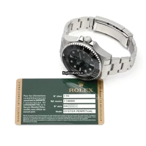 1:1 Replica Rolex Sea-dweller Deepsea 116660 Caliber 3135 Automatic Movement 44mm Steel Case Watch - Image 5