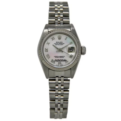 Fantastic Clone Rolex Lady-datejust 69174 Automatic Movement 26mm Steel Case Womens Watch - Image 2