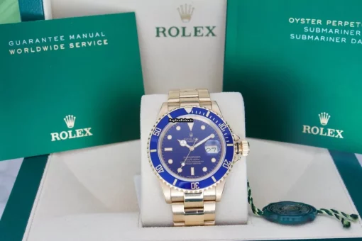 Excellent Fakes Rolex Submariner Date 16618 Caliber 3135 Automatic Movement 40mm Yellow Gold Case Mens/unisex Watch - Image 3