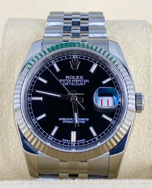 Stylish Replica Rolex Datejust 116234 Caliber 3135 Automatic Movement 36mm Steel Case Mens/unisex Watch - Image 4