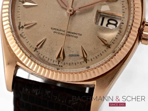 Distinctive Fake Rolex Datejust 6605 Automatic Movement 36mm Rose Gold Case Mens/unisex Watch