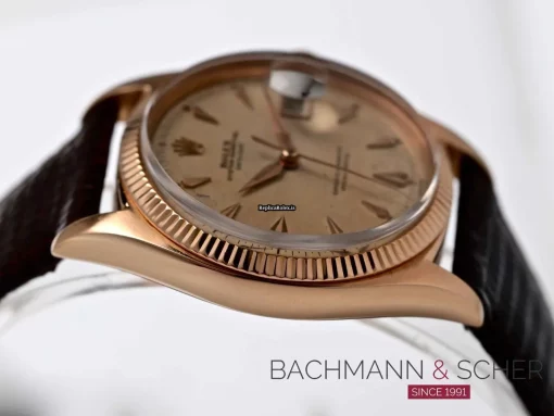Distinctive Fake Rolex Datejust 6605 Automatic Movement 36mm Rose Gold Case Mens/unisex Watch - Image 4