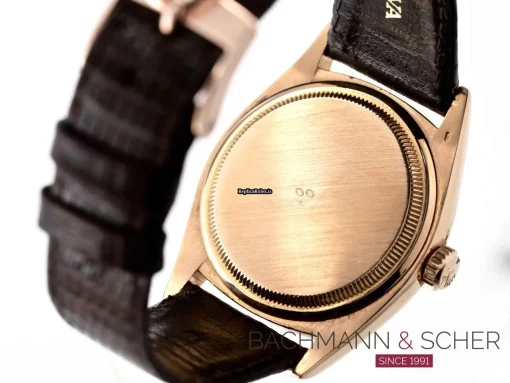 Distinctive Fake Rolex Datejust 6605 Automatic Movement 36mm Rose Gold Case Mens/unisex Watch - Image 6