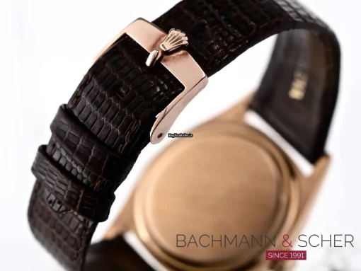 Distinctive Fake Rolex Datejust 6605 Automatic Movement 36mm Rose Gold Case Mens/unisex Watch - Image 7