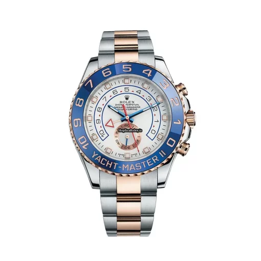 Excellent Fake Rolex Yacht-master II 116681 Caliber 4161 Automatic Movement 44mm Gold/steel Case Mens/unisex Watch