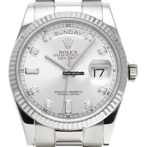 Durable Replica Rolex Day-date 36 118239a Automatic Movement 36mm White Gold Case Watch - Image 6