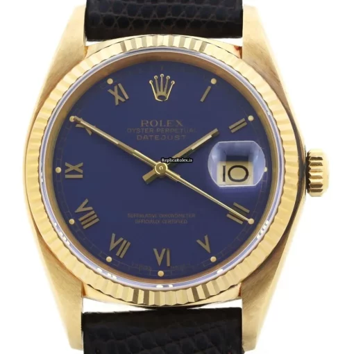 High Quality Replica Rolex Datejust 16018 Automatic Movement 36mm Yellow Gold Case Watch - Image 2