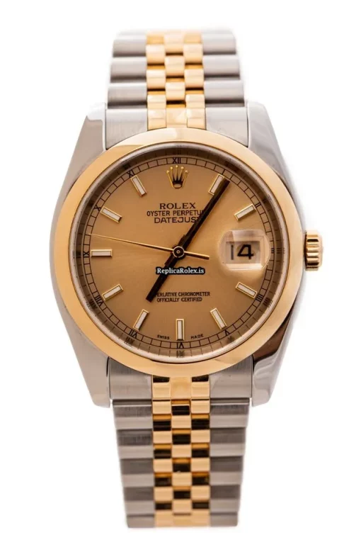 Fine Replica Rolex Datejust 116203 Caliber 3135 Automatic Movement 36mm Gold/steel Case Mens/unisex Watch - Image 2