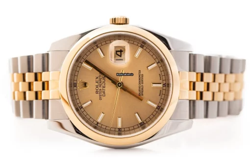 Fine Replica Rolex Datejust 116203 Caliber 3135 Automatic Movement 36mm Gold/steel Case Mens/unisex Watch - Image 4