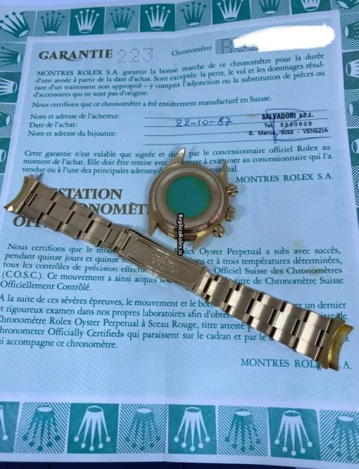 Reliable Replica Rolex Daytona 6265 Caliber 727 Manual Winding Movement 37mm Yellow Gold Case Mens/unisex Watch - Image 11