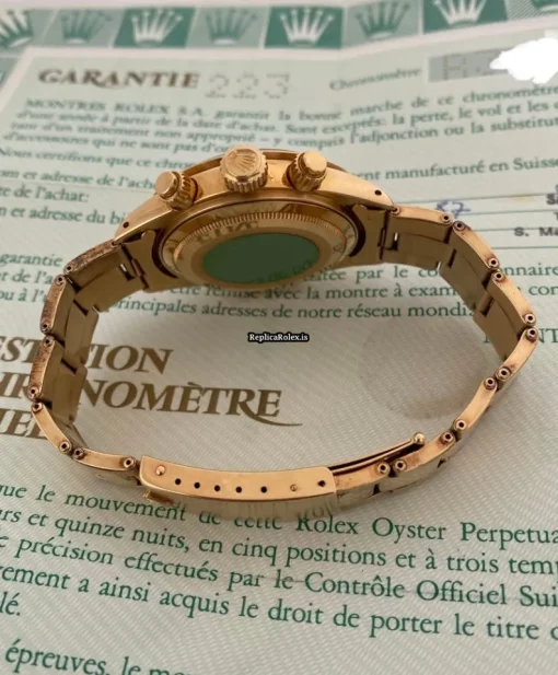 Reliable Replica Rolex Daytona 6265 Caliber 727 Manual Winding Movement 37mm Yellow Gold Case Mens/unisex Watch - Image 4