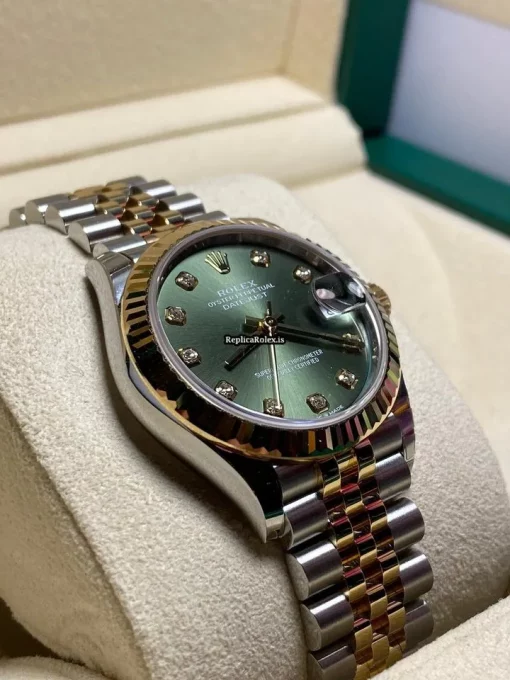 Suitable Fake Rolex Datejust 278273-0030 31mm Yellow Gold Case Watch - Image 2