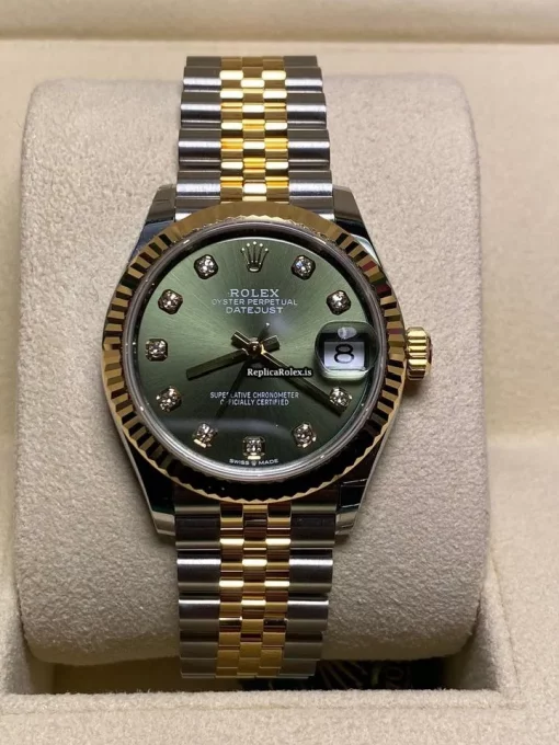 Suitable Fake Rolex Datejust 278273-0030 31mm Yellow Gold Case Watch - Image 3