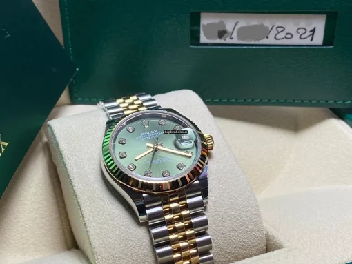 Suitable Fake Rolex Datejust 278273-0030 31mm Yellow Gold Case Watch - Image 6