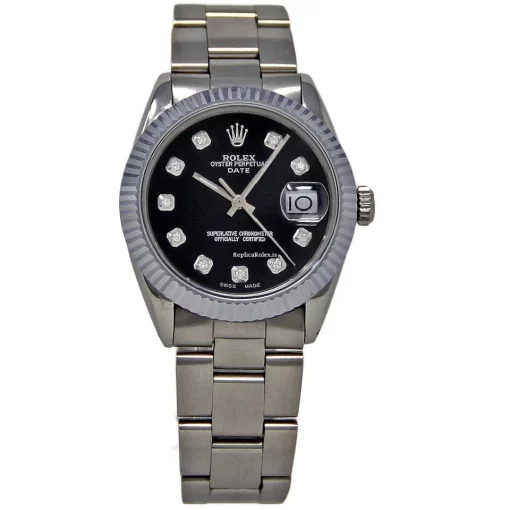 High-end Replica Rolex Oyster Perpetual Date 1500 Automatic Movement 34mm Steel Case Womens Watch - Image 2
