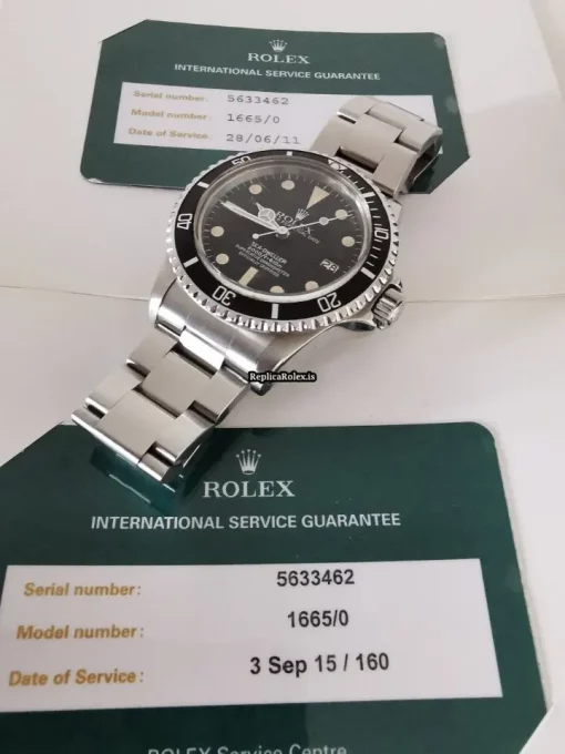 Defect Fake Rolex Sea-dweller 1665 Caliber 1570 Automatic Movement 40mm Steel Case Mens/unisex Watch