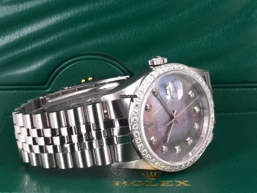 Lovely Replica Rolex Datejust Caliber 3135 Automatic Movement 36mm Steel Case Mens/unisex Watch - Image 7