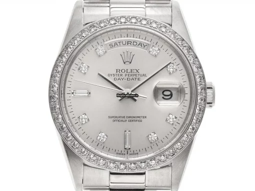 Epic Copies Rolex Day-date 36 18346 Caliber 3155 Automatic Movement 36mm Platinum Case Mens/unisex Watch